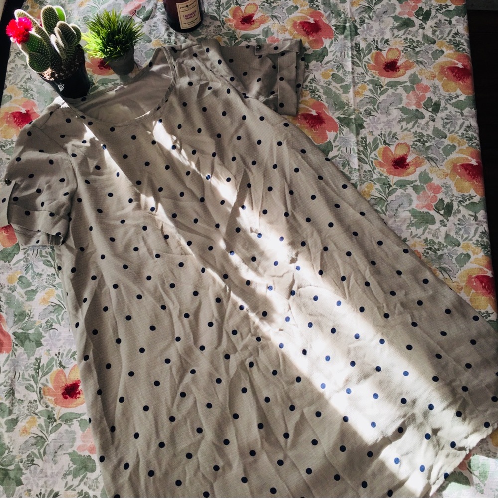 Maternity polka dot dress